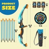 image:imageJOYIN 2 Pack Bow and Arrow Archery Toy Set for Kids Light Up Archery Play Set with 2 Luminous Bows 18 Suction Cups Arrows 6 Targets and 2 QuiversBlack