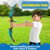 image:imageJOYIN 2 Pack Bow and Arrow Archery Toy Set for Kids Light Up Archery Play Set with 2 Luminous Bows 18 Suction Cups Arrows 6 Targets and 2 QuiversBlack
