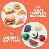 image:imageJOYIN 50 Piece Set of Kitchen Toys Dinnerware Dummy Fruits Vegetables Plastic Accessories for Children Educational Learning Toy Role Play Gift Easter Basket Stuffers