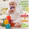 image:imageJOYIN Baby Toys  Montessori Toys for Babies FoodGrade Sensory Present Infant Stacking Circles Teether Blocks 3D Stress Balls Pull String Learning Gifts for Baby Girls Boys