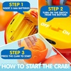 image:imageJOYIN Crawling Crab Tummy Time Toy Babies Interactive Big Walking Crab Toy with Intelligent Sensor Lights Buttons AutoAvoiding Obstacles Gift for Toddlers