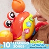 image:imageJOYIN Crawling Crab Tummy Time Toy Babies Interactive Big Walking Crab Toy with Intelligent Sensor Lights Buttons AutoAvoiding Obstacles Gift for Toddlers