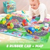 image:imageJOYIN Rubber Toy Cars for Toddlers 13 Year Old 8 PCS Cartoon Baby Truck Cars Bath Toy with Storage Bag  1 2 Year Old Boy Toys Birthday Gift Pinata Bags Filler Carnival Prizes Small