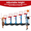 image:imageJOYIN Toddler Basketball Hoop Indoor Adjustable Basketball Goal for Kids with 4 Balls Game Toys for Playroom Pool Outdoor Birthday Gift for Baby Boys Girls Age 1 2 3 4  Air Pump IncludedBlue and Orange