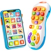 image:imageJOYIN Upgraded Toy Phone and Remote Control Set 90 Music and Learning Phrases Baby Toys 612 Months Toddler Birthday Gifts for Girls Boys