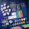 image:imageRock Painting Kit Glow in The Dark Rock Kit Arts and Crafts for Kids Ages 612 Art Supplies Toy Kids Craft Paint Kits Arts amp Crafts for Boys Girls Birthday Party Gift ToyGlow in the Dark