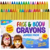 image:image42PCS Face and Body Paint Crayons XL Face Painting Kit for kids NonToxic42
