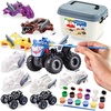 image:imageJOYIN Kids Craft Kit Build amp Paint Your Own Monster Car Art amp Craft Kit DIY Toy Set Make Your Own Monster Friction Powered Truck Presents for Kids