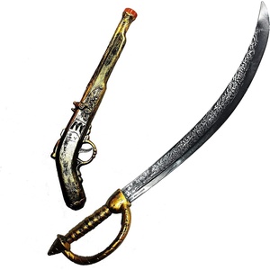image:imageJOYIN 28 Inches Pirate Sword and 16 Inches Pirate Pistol SetHalloween Party Costume Accessories