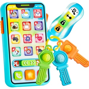 image:imageJOYIN Baby Musical Toy Phone and Car Keys Teether Set 60 Music and Learning Phrases Baby Learning Toys 612 Months Toddler Birthday Gifts for Girs Boy Toys Small