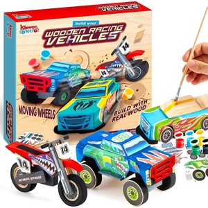 image:imageJOYIN Kids Craft Kit Build amp Paint Your Own Wooden Race Car Art amp Craft Kit DIY Toy Make Your Own Car Truck Toy Construct and Paint Kit Presents for Kids