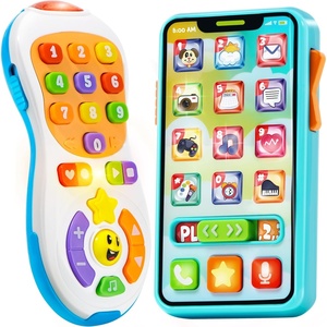 image:imageJOYIN Upgraded Toy Phone and Remote Control Set 90 Music and Learning Phrases Baby Toys 612 Months Toddler Birthday Gifts for Girls Boys