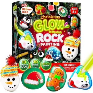 image:imageRock Painting Kit Glow in The Dark Rock Kit Arts and Crafts for Kids Ages 612 Art Supplies Toy Kids Craft Paint Kits Arts amp Crafts for Boys Girls Birthday Party Gift ToyChristmas